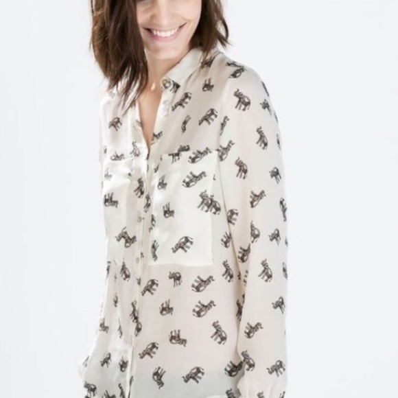 Zara elephant blouse Clearance